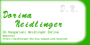 dorina neidlinger business card